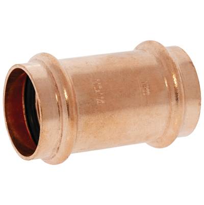 Nibco 1-1/2" Press Coupling - Less Stop in Copper