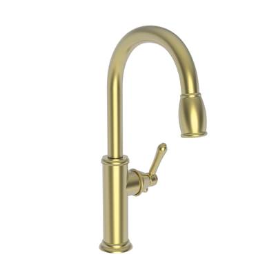 Newport Brass Chesterfield® Pull-Down Kitchen Faucet - Single Handle - 1.8 GPM in Satin Brass Pvd