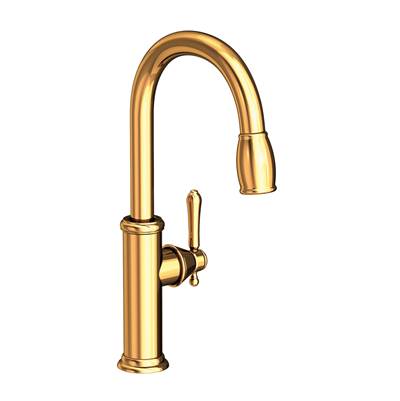 Newport Brass Chesterfield® Pull-Down Kitchen Faucet - Single Handle - 1.8 GPM in Polished Gold Pvd