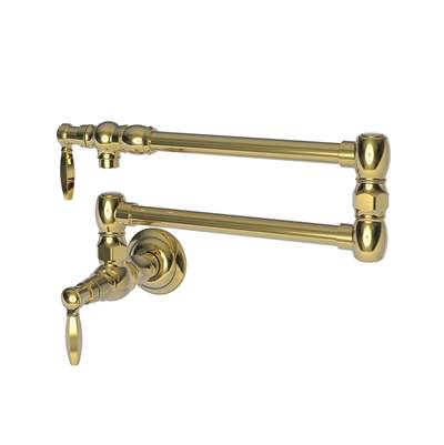 Newport Brass Metropole® Pot Filler Wall Mount in Forever Brass Pvd