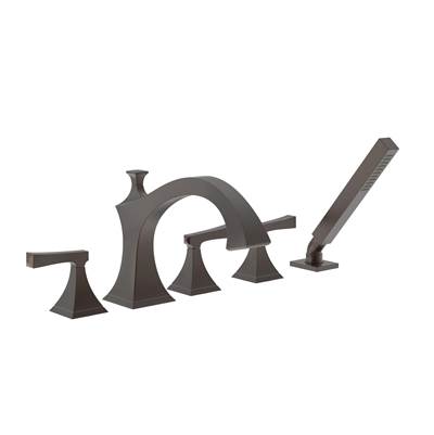 Newport Brass Joffrey® Roman Tub Faucet with Hand Shower - 1.8 GPM in English Bronze