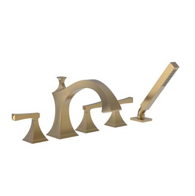 Newport Brass Joffrey® Roman Tub Faucet with Hand Shower - 1.8 GPM in Satin Bronze Pvd