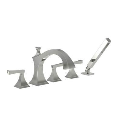 Newport Brass Joffrey® Roman Tub Faucet with Hand Shower - 1.8 GPM in Polished Nickel
