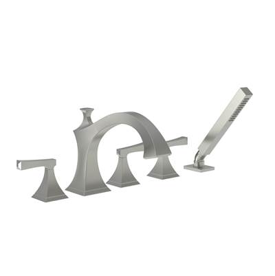 Newport Brass Joffrey® Roman Tub Faucet with Hand Shower - 1.8 GPM in Satin Nickel
