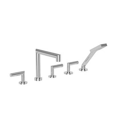 Newport Brass Kirsi Roman Tub Filler with Hand Shower - 1.8 GPM in Aged Brass