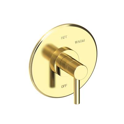 Newport Brass East Linear® Shower Faucet Trim - Balanced Pressure in Uncoated Polished Brass