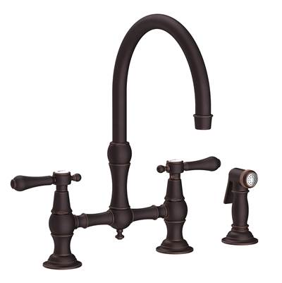 Newport Brass Chesterfield® Kitchen Bridge Faucet - Side Spray - 1.8 GPM in Venetian Bronze