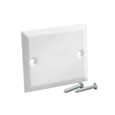 Broan Nutone Blank Cover Plate in White