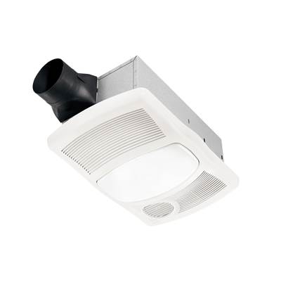 Broan Nutone Heater Ventilation Fan with Light - 110 CFM - 2.0 Sones in White