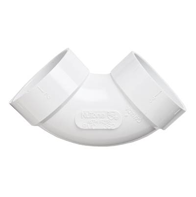 Broan Nutone 90 Degree Sweep Elbow Fitting in White