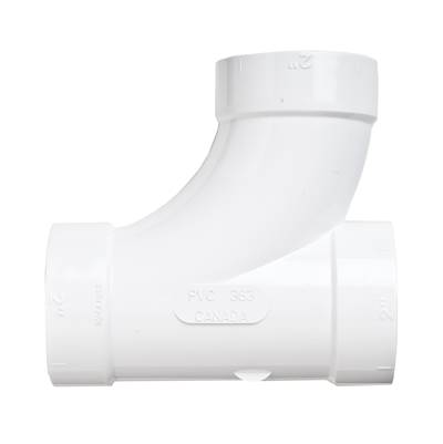 Broan Nutone 90 Degree Tee Fitting in White