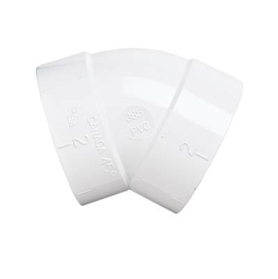 Broan Nutone 45 Degree Elbow Fitting in White