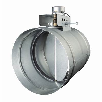 Broan Nutone 10N Motorized Make-Up Air Damper Kit in Galvanized