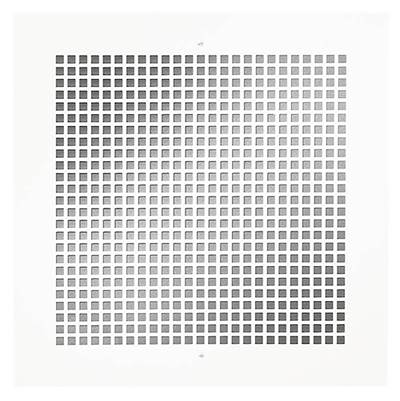 Broan Nutone Metal Grille Kit - 100/150/200/250/300 CFM Lo Sone Series in White Enamel