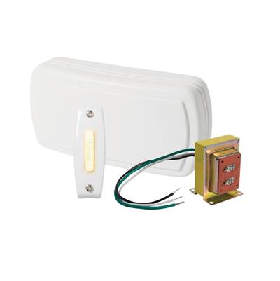 Broan Nutone Lighted Door Chime - 1 Button in White