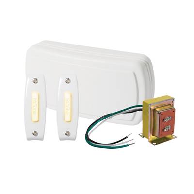 Broan Nutone Lighted Door Chime - 2 Buttons in White