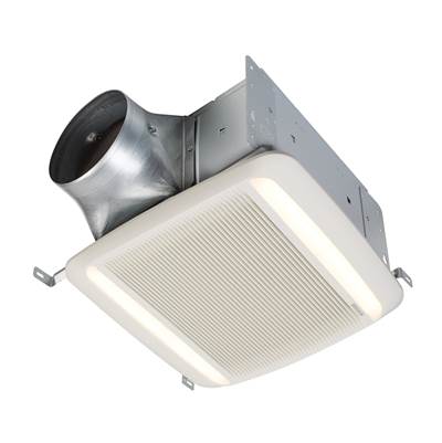 Broan Nutone QT DC™ Series 110-130-150 CFM Ventilation Fan - LED Light - <0.3-0.4-0.7 Sones - Energy Star in White