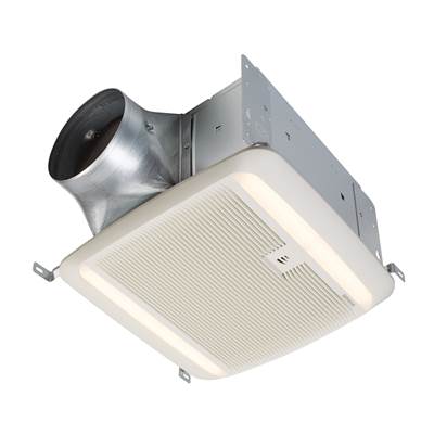 Broan Nutone QT DC™ Series Bathroom Exhaust Fan - 110-150 CFM - Humidity Sensing - LED - Energy Star in White