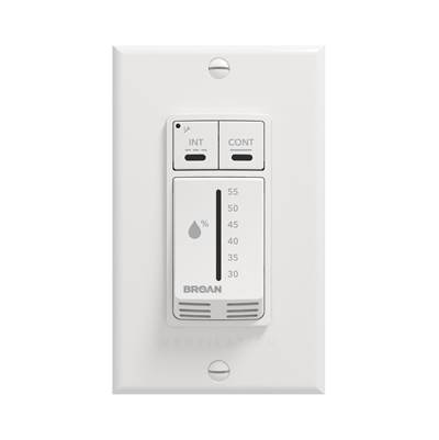 Broan Nutone Main Wall Control - Dehumidistat in White