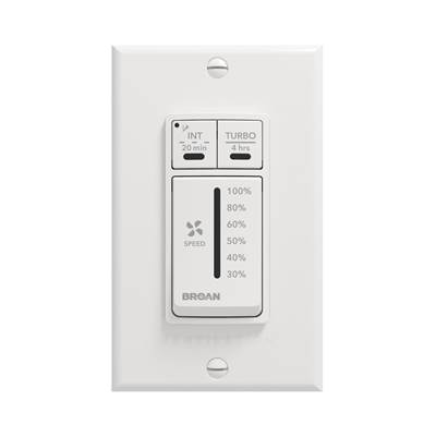 Broan Nutone Main Wall Control - Speed Selector in White