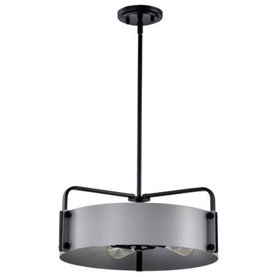 Nuvo Altos Medium Pendant - 4-Light in Gray and Matte Black