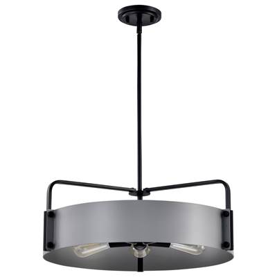 Nuvo Altos Large Pendant - 5-Light in Gray and Matte Black