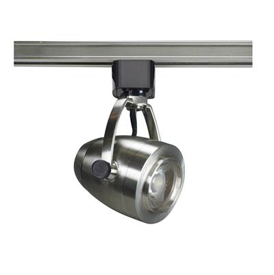 Nuvo 12 W LED Track Head - Pinch Back in Brushed Nickel