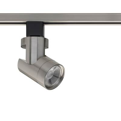 Nuvo 12 W LED Track Head - Barrel in Brushed Nickel