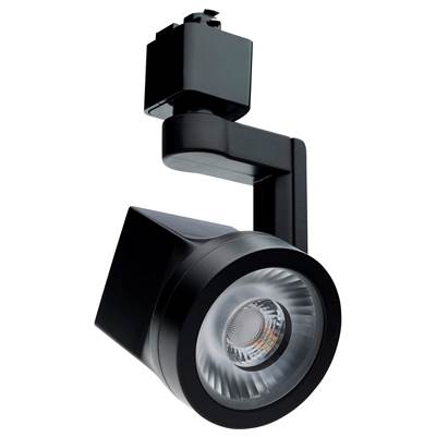 Nuvo Lantern 12W LED Track Head - 24° Beam - 3000K in Black