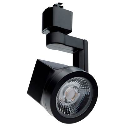 Nuvo Lantern 12W LED Track Head - 36° Beam - 3000K in Black