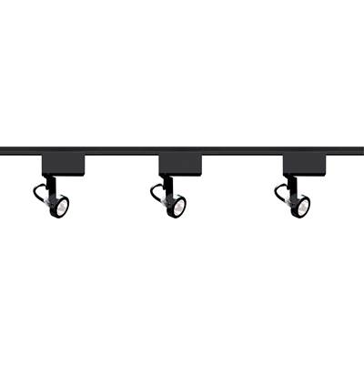 Nuvo MR16 Gimbal Ring Track Kit in Black