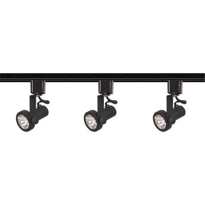 Nuvo 3-Light MR16 Gimbal Ring Track Kit in Black