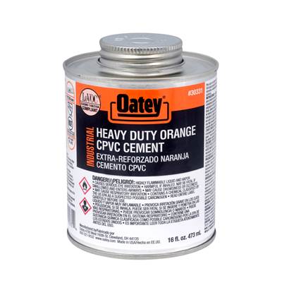 Oatey Orange CPVC-PVC Cement - Industrial - 16 Oz