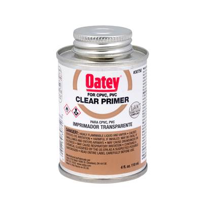 Oatey 4 Oz Clear Primer - NSF Listed