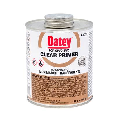 Oatey 32 Oz Clear Primer - NSF Listed