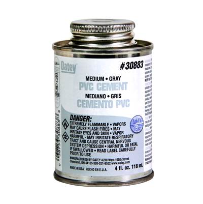 Oatey PVC Cement - 4 Oz - Medium in Gray