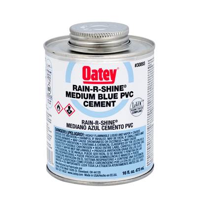 Oatey PVC Rain-R-Shine® Blue Cement - 16 Oz