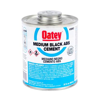 Oatey ABS Medium Black Cement - 32 Oz