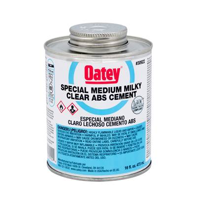 Oatey ABS Special Milky Clear Cement - 16 Oz