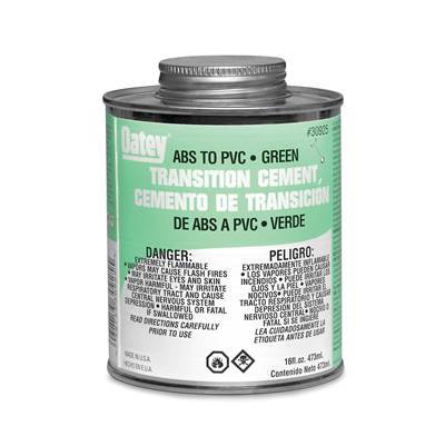 Oatey ABS To PVC Transition Green Cement - 16 Oz