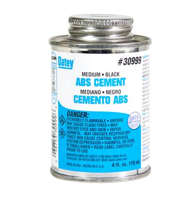 Oatey ABS Medium Black Cement - 4 Oz