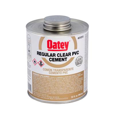 Oatey PVC Cement - 32 Oz - Regular in Clear