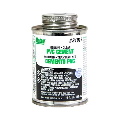 Oatey PVC Cement - 4 Oz - Medium in Clear