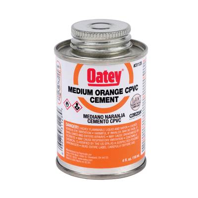 Oatey Orange CPVC Cement - Medium - 4 Oz