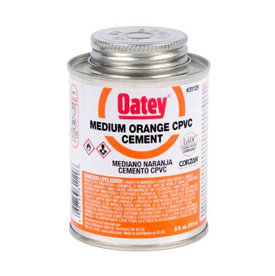 Oatey Orange CPVC Cement - Medium - 8 Oz