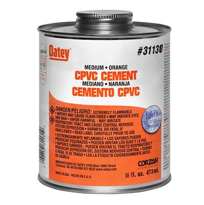 Oatey Orange CPVC Cement - Medium - 16 Oz