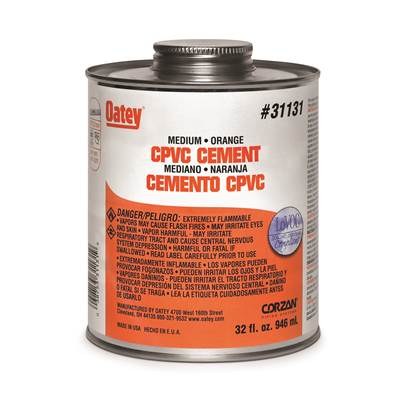 Oatey Orange CPVC Cement - Medium - 32 Oz