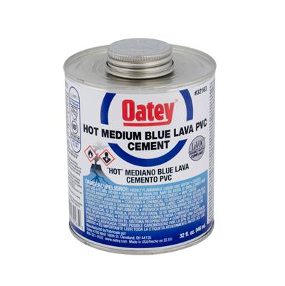 Oatey PVC Blue Lava Hot Cement - 32 Oz