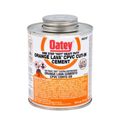 Oatey CPVC Orange Lava Hot Cut-In Cement - 16 Oz