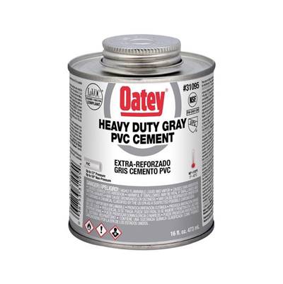 Oatey PVC Cement - Gal - Heavy Duty Wide Mouth in Gray